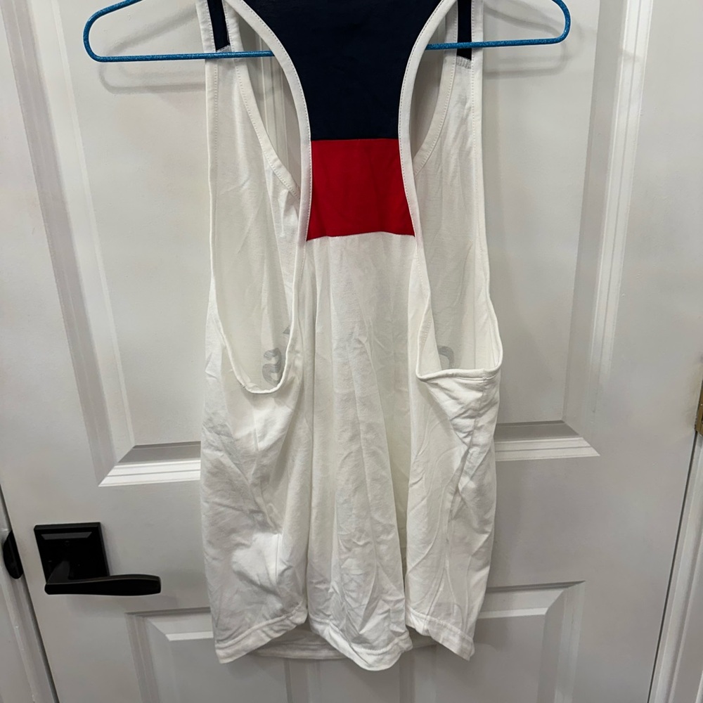 Adidas Razorback White Tank with Star Logo - Picture 3 of 4
